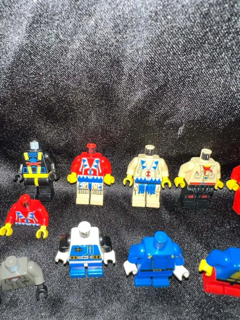 Large Lot of Assorted LEGO Minifigure Torso and Leg Assemblies